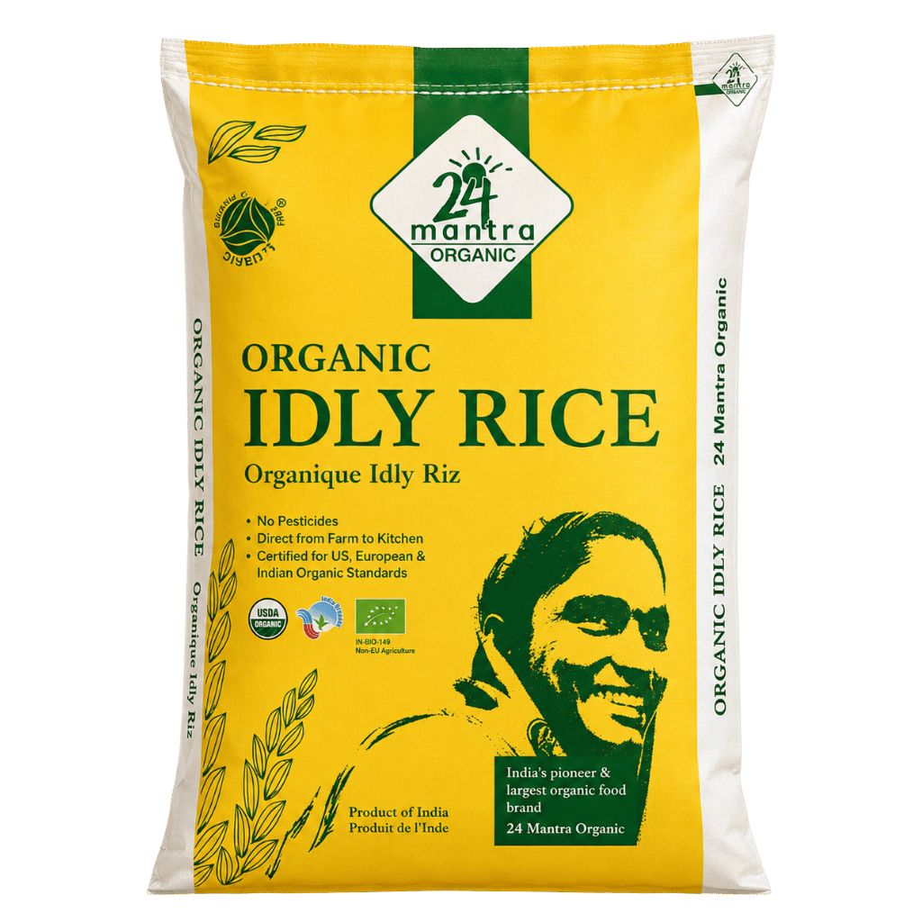 24 Mantra Organic Idli Rice 20 lb buy online USA - 1